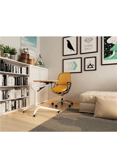 Кресло Okamura Luce Lime Green для оператора с подлокотниками