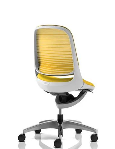 Кресло Okamura Luce Mango Yellow для оператора с подлокотниками