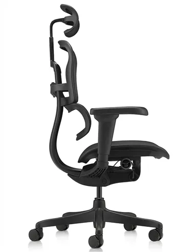 Крісло ERGOHUMAN ULTRA ALL BLACK (EHU-BB-HAM-4D, сітка T-168-B1 BLACK), ергономічне