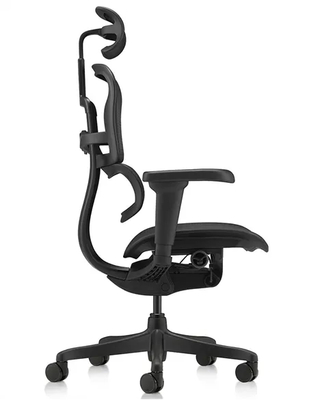 Крісло ERGOHUMAN ULTRA ALL BLACK (EHU-BB-HAM-4D, сітка T-168-B1 BLACK), ергономічне