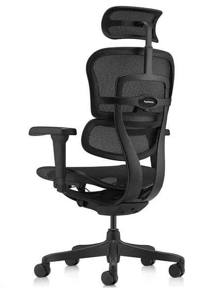Крісло ERGOHUMAN ULTRA ALL BLACK (EHU-BB-HAM-4D, сітка T-168-B1 BLACK), ергономічне