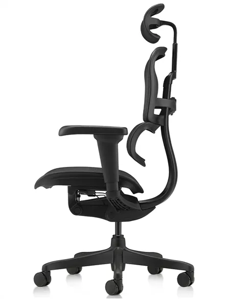 Крісло ERGOHUMAN ULTRA ALL BLACK (EHU-BB-HAM-4D, сітка T-168-B1 BLACK), ергономічне