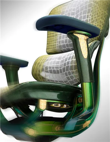 Крісло Ergohuman HC Suparnin Green & Gold