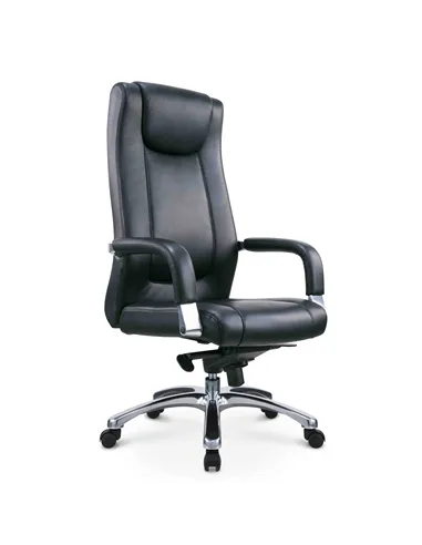Крісло SITZONE CH-209A для керівника, шкіряне, чорне