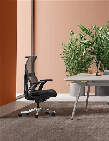 Крісло KRESLALUX FLAMINGO BLACK, ергономічне