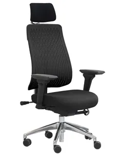 Крісло COMF-PRO TRULY BLACK, ергономічне, з підголівником
