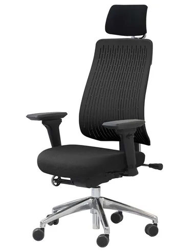 Крісло COMF-PRO TRULY BLACK, ергономічне, з підголівником