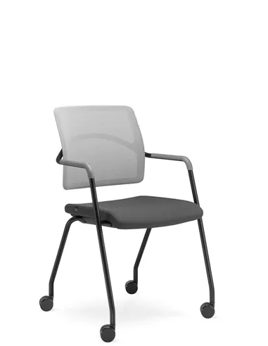 Крісло LD SEATING ARCUS 250-N1, RU60 для відвідувачів, на колесах