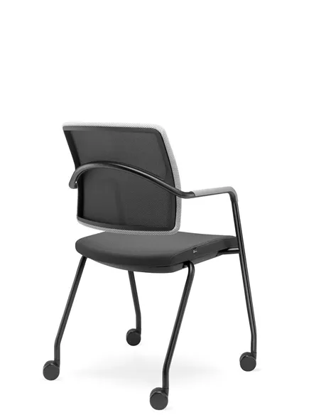Крісло LD SEATING ARCUS 250-N1, RU60 для відвідувачів, на колесах