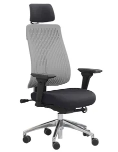 Крісло COMF-PRO TRULY GREY, ергономічне, з підголівником