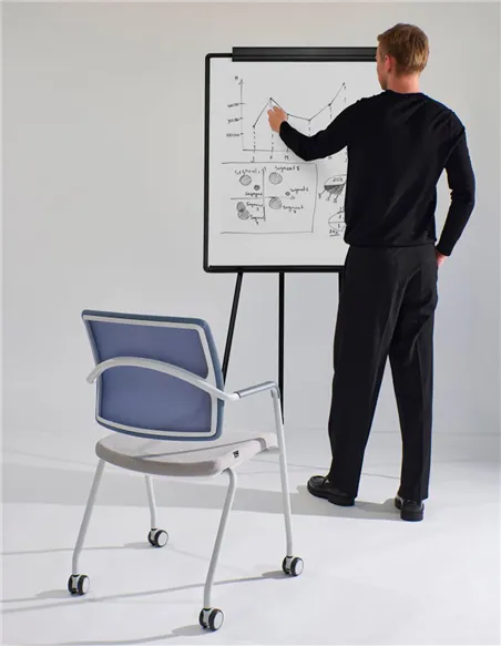 Крісло LD SEATING ARCUS 251-N8, RU60 для відвідувачів, на колесах