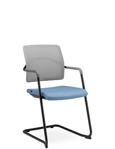 Кресло LD SEATING ARCUS 250-Z-N1 для посетителей, на полозьях