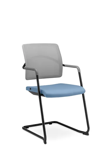 Кресло LD SEATING ARCUS 250-Z-N1 для посетителей, на полозьях
