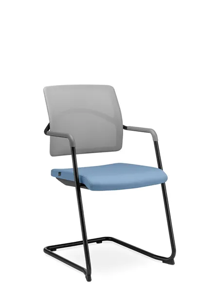Кресло LD SEATING ARCUS 250-Z-N1 для посетителей, на полозьях