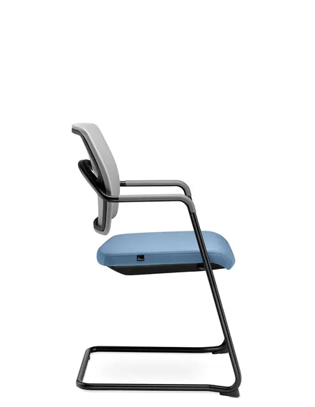 Кресло LD SEATING ARCUS 250-Z-N1 для посетителей, на полозьях