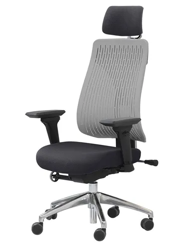Крісло COMF-PRO TRULY GREY, ергономічне, з підголівником