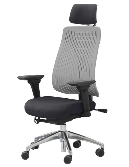 Крісло COMF-PRO TRULY GREY, ергономічне, з підголівником