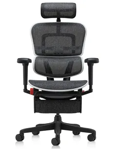 Крісло ERGOHUMAN ULTRA GAMING AURORA WHITE геймерське, з підставкою під ноги 2