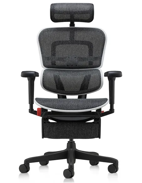 Крісло ERGOHUMAN ULTRA GAMING AURORA WHITE геймерське, з підставкою під ноги