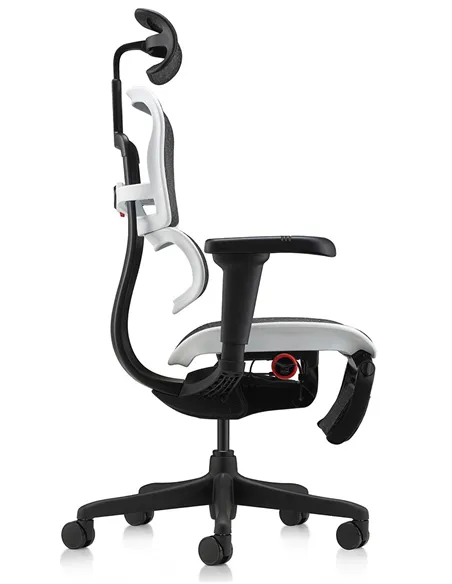 Крісло ERGOHUMAN ULTRA GAMING AURORA WHITE геймерське, з підставкою під ноги