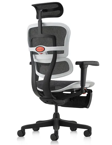 Крісло ERGOHUMAN ULTRA GAMING AURORA WHITE геймерське, з підставкою під ноги