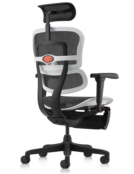Крісло ERGOHUMAN ULTRA GAMING AURORA WHITE геймерське, з підставкою під ноги
