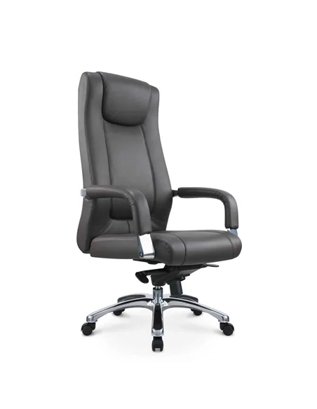 Кресло SITZONE CH-209A для руководителя, кожаное, темно-коричневое