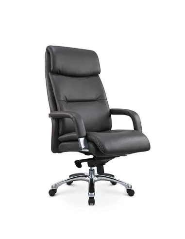 Кресло SITZONE CH-211A для руководителя, кожаное, темно-коричневое