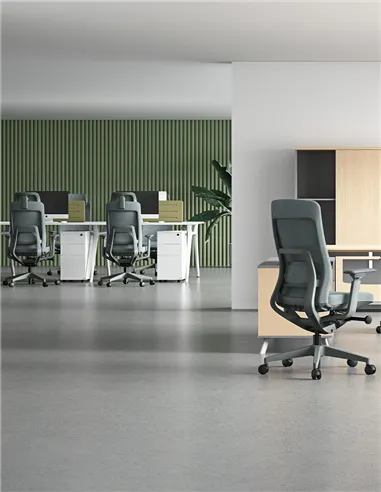 Крісло KRESLALUX GRAPHIS 8016-B DARK GREY, ергономічне