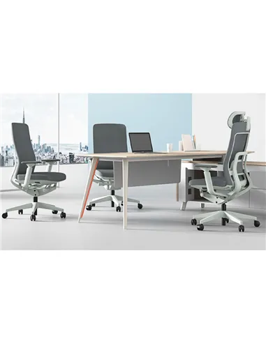 Крісло KRESLALUX GRAPHIS 8016-B LIGHT GREY, ергономічне