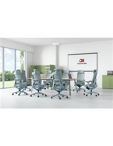 Крісло KRESLALUX GRAPHIS 8016-B SNOWY BLUE, ергономічне
