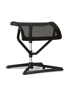 Підставка для ніг COMFORT OTTOMAN BLACK з регулюванням висоти, сітчаста