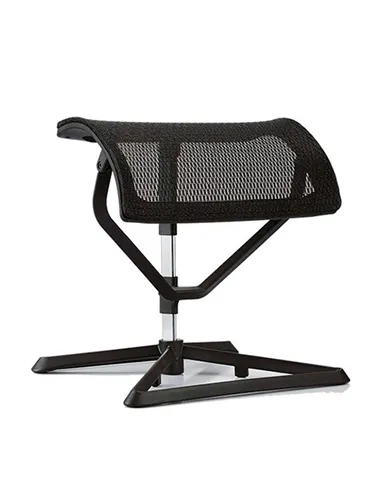 Підставка для ніг COMFORT OTTOMAN BLACK з регулюванням висоти, сітчаста
