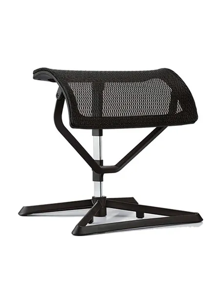 Підставка для ніг COMFORT OTTOMAN BLACK з регулюванням висоти, сітчаста