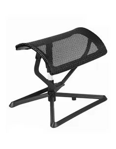 Підставка для ніг COMFORT OTTOMAN BLACK з регулюванням висоти, сітчаста 2