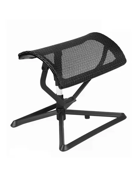 Підставка для ніг COMFORT OTTOMAN BLACK з регулюванням висоти, сітчаста