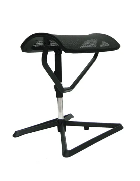 Підставка для ніг COMFORT OTTOMAN BLACK з регулюванням висоти, сітчаста