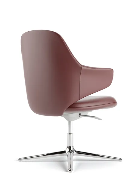 Конференц-крісло KRESLALUX AKIRA-V RED, шкіряне
