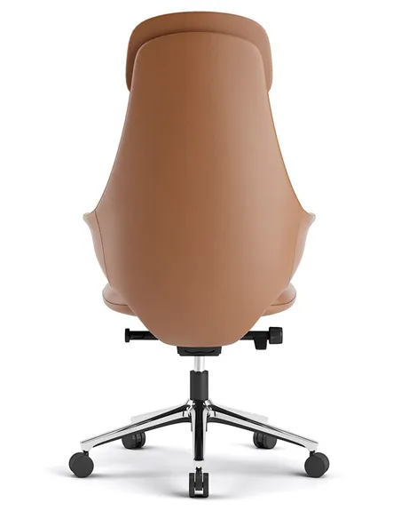 Крісло KRESLALUX AKIRA ORANGE для керівника, шкіряне