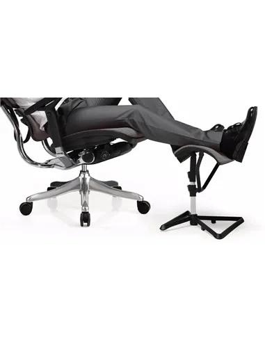 Підставка для ніг COMFORT OTTOMAN BLACK з регулюванням висоти, сітчаста
