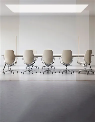 Кресло KRESLALUX VIVELLE KHAKI, для посетителя, кожаное