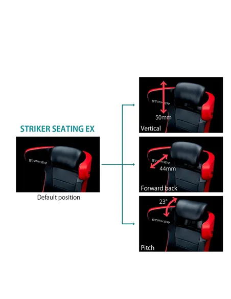Геймерское кресло OKAMURA STRIKER RED