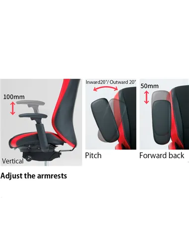Геймерское кресло OKAMURA STRIKER RED