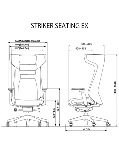 Геймерское кресло OKAMURA STRIKER RED