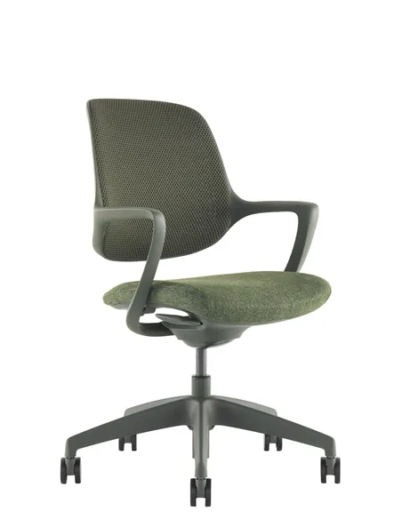 Кресло KRESLALUX NIRO-D34 GREEN, для посетителя