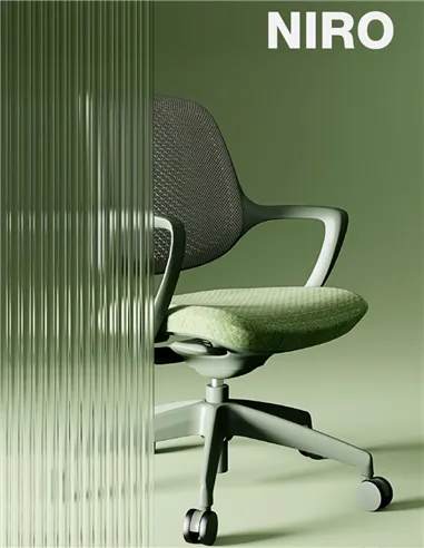 Кресло KRESLALUX NIRO-D34 GREEN, для посетителя