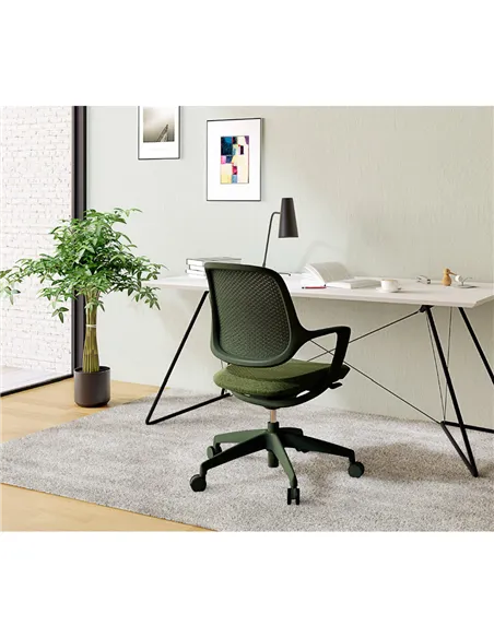 Кресло KRESLALUX NIRO-D34 GREEN, для посетителя