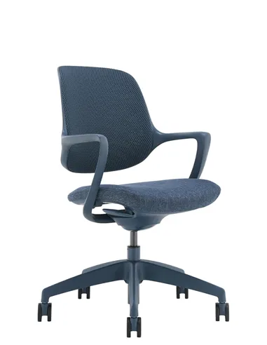 Кресло KRESLALUX NIRO-D36 BLUE, для посетителя