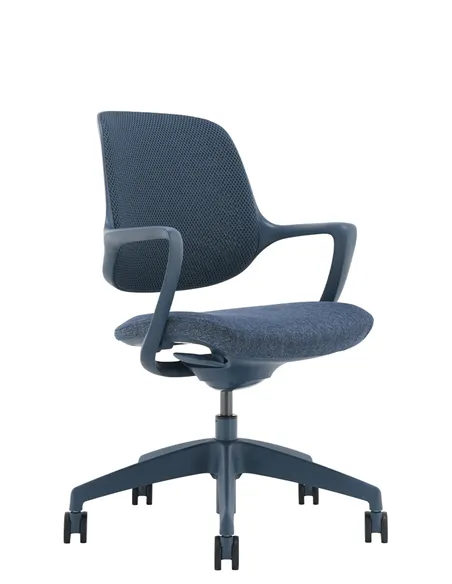 Кресло KRESLALUX NIRO-D36 BLUE, для посетителя