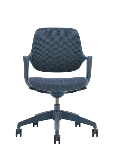Кресло KRESLALUX NIRO-D36 BLUE, для посетителя